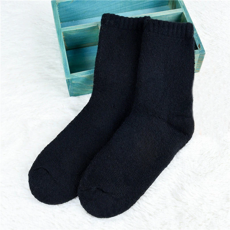 1 пара Мода для мужчин зимние утепленные термальность теплые шерстяные носки мужской на зиму и осень повседневное комфорт носки для