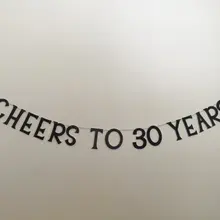 Блестящие чёры до 40 30 лет баннеры на день рождения для вечеринок, реквизит для фото гирлянды баннеры на заказ цвета и номер