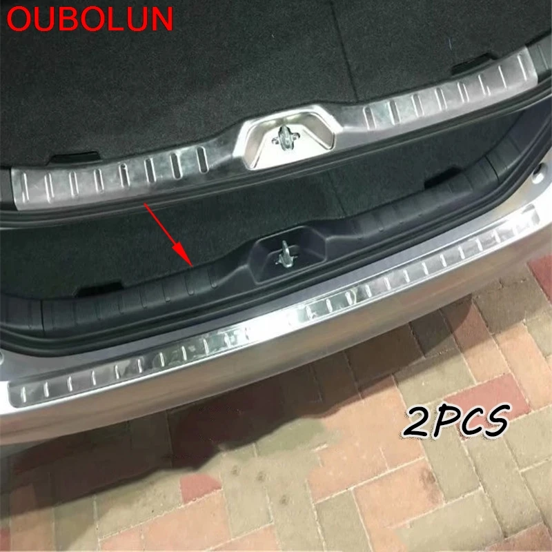 

For TOYOTA VOXY NOAH 80 Series R80 Rear Trunk Deck Bumper Protector Panel Boot Cover Stainless Steel Trim Door Sill Car styling
