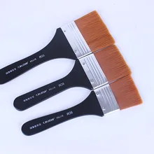 1 шт. нейлоновые волосы плоские наконечники художника нейлоновая кисточка художника для рисования маслом и акварелью карандаш для рисования 7 моделей искусства Papeterie