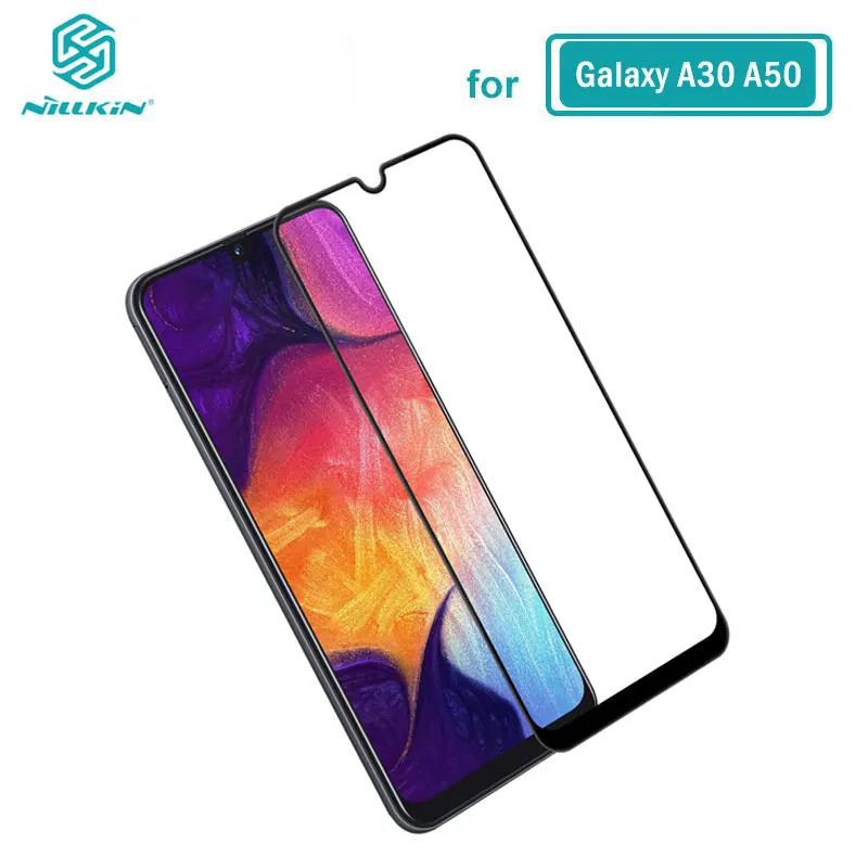 Закаленное стекло для Samsung Galaxy A30 A32 A50 A51 A52 A70 A70S A71 A72 Nillkin CP + 2.5D полная клейкая