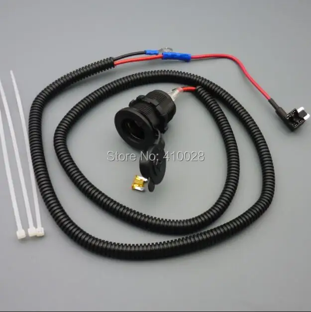 Shhworld 1 м 5 мм 1/5/50 набор mirco mini fuse tap 12V розетка для автомобильного прикуривателя жгут