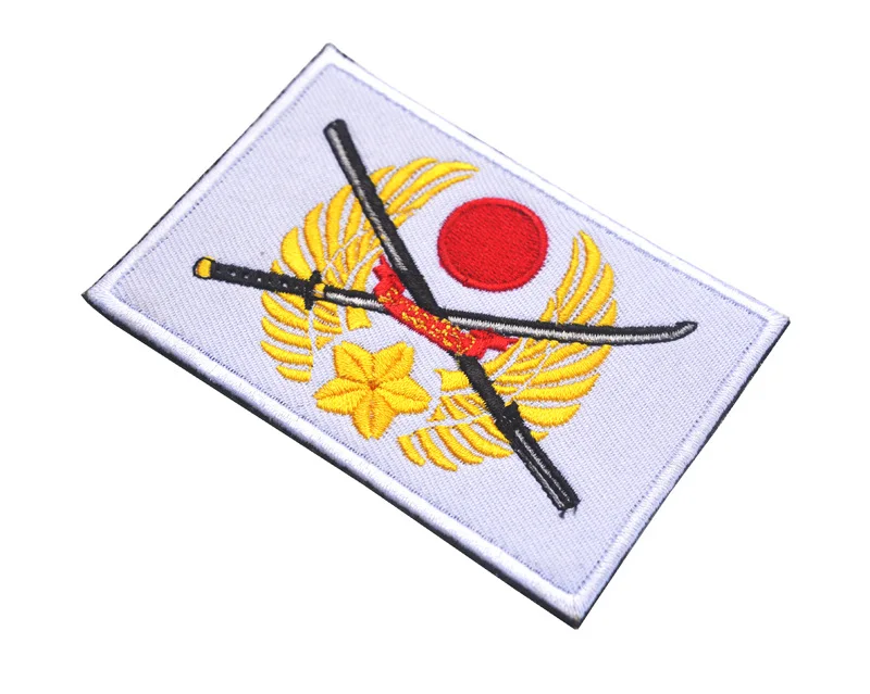 Флаг Японии самообороны силы нашивки крюк и петля военная армия патч тактический JGSDF нашивка с надписью рюкзак жакет жилет значок