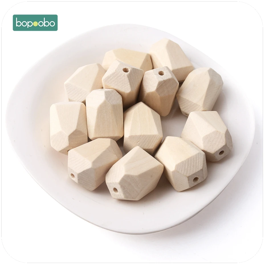 

Bopoobo Wooden Maple Teether Alien Shape 5pc Chew Food Grade Teether Letter Beads DIY Crafts Sensory Chewing Toy DIY Crafts