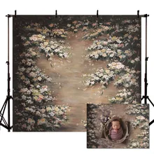 Виниловый фон для фотосъемки с масляной печатью цветочным цветком весенний винтажный декоративный фон для студийной фотосъемки детей