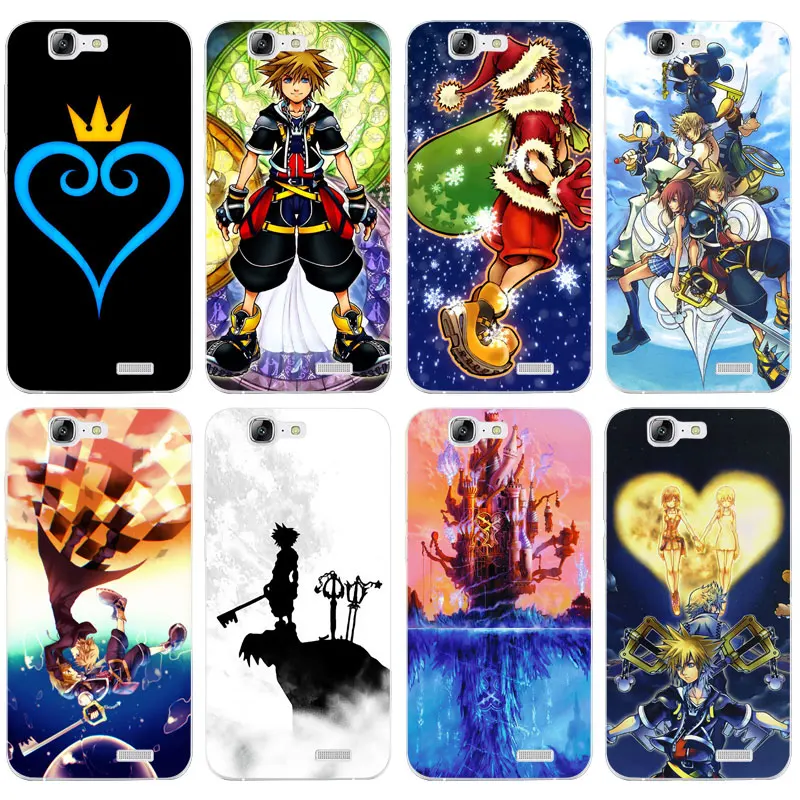 H377 аниме Kingdom Hearts Прозрачный Жесткий Тонкий облегающий чехол КРЫШКА ДЛЯ huawei P8 P9 P10