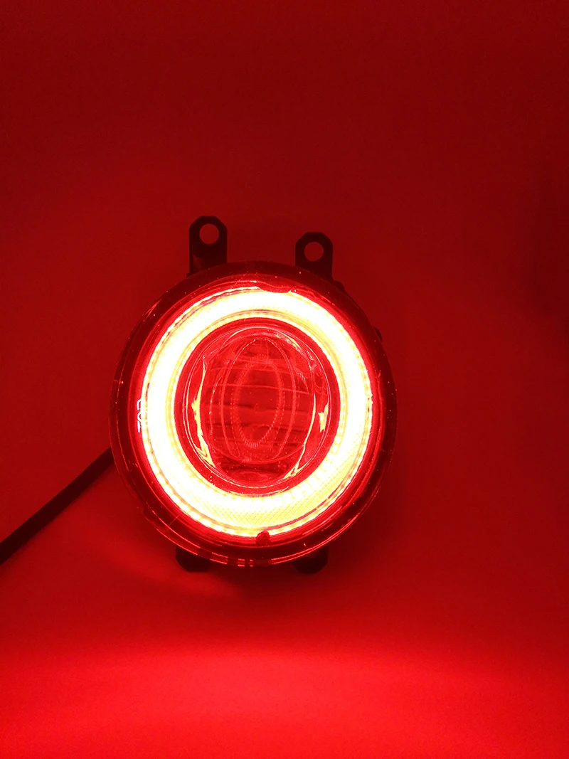 2 шт. светодиодный стекло для противотуманных фар лампа 3 цвета ангельские глазки DRL дневные ходовые огни с поворотом для Suzuki Baleno