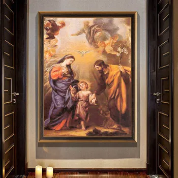 

Annunciation Oil Painting Unframed Christian Angel Christ Child Figure Painting Canvas Wall Art Picture For Home Decor Painting