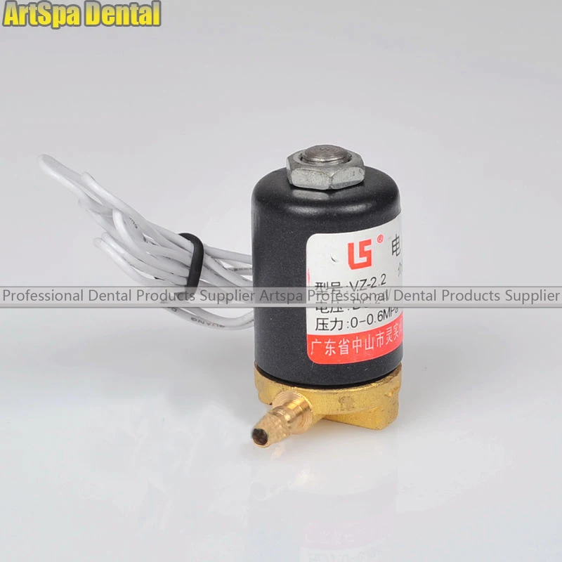Válvula Solenóide Dental Eletromagnética Cadeira Unidade 24 v 0.8mpa