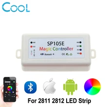 SP105E Magic Controller Bluetooth 4.0 DC5-24V 2048 Pixels for WS2811 2812 2801 6803 IC LED Strip Support IOS / Android APP