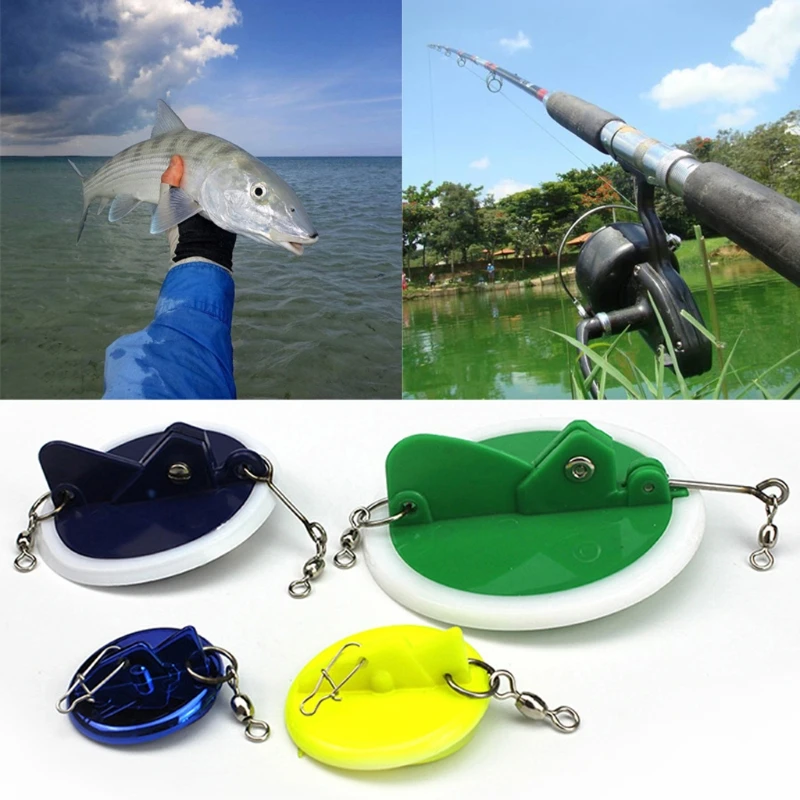 Fishing Trolling Disc With Lead Weight Sinker Connector Adjustable
