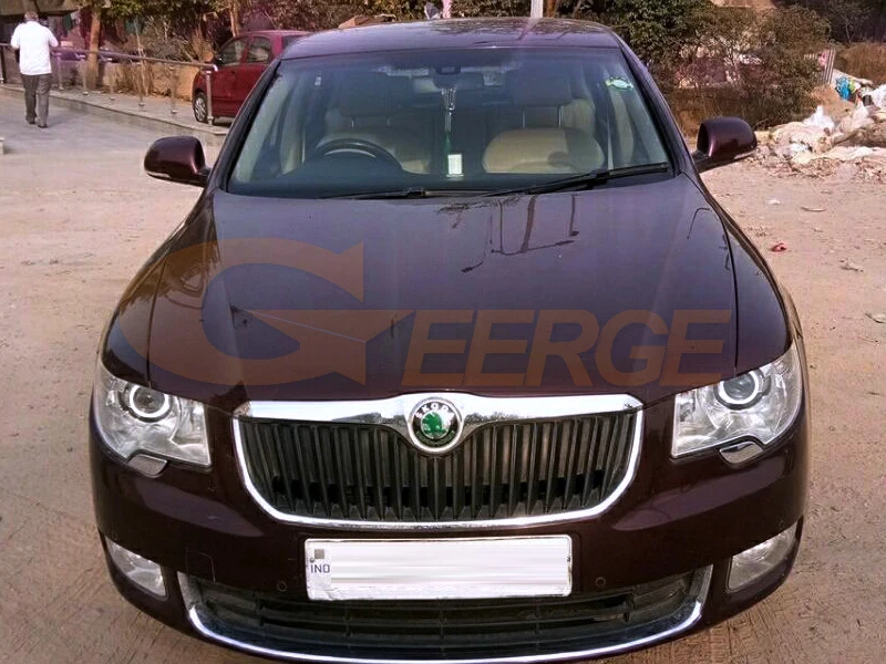 Для Skoda Superb 2008 2009 2010 2011 2012 2013 ксенон отличное ангельские глазки ультра яркий COB комплект светодиодов «глаза ангела»