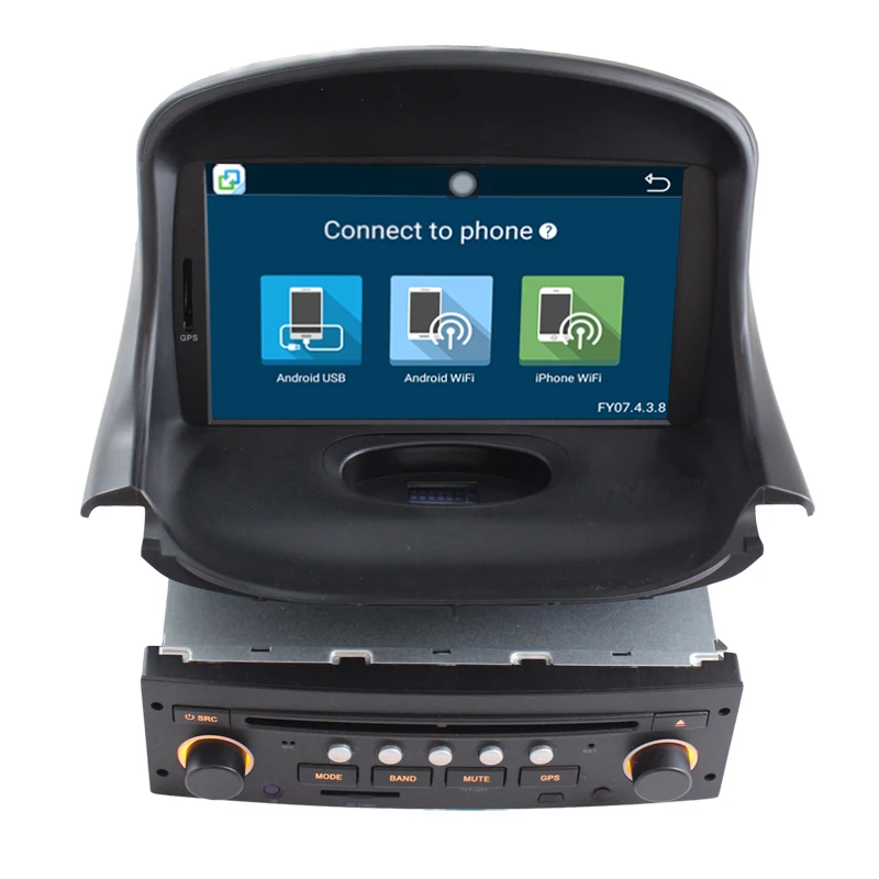7 дюймовый автомобильный dvd плеер Android 6 0 для Peugeot 206 Радио Стерео gps навигация с