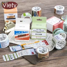 2-4cm*5m Vintage label Mood washi tape DIY decoration scrapbooking planner masking tape adhesive tape label sticker