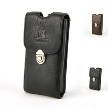 New Hohe Qualität Echtes Leder Zelle Handy Fall Gürtel tasche Männer Fanny Taille Haken Pack Classic Kausalen Vintage Retro taschen