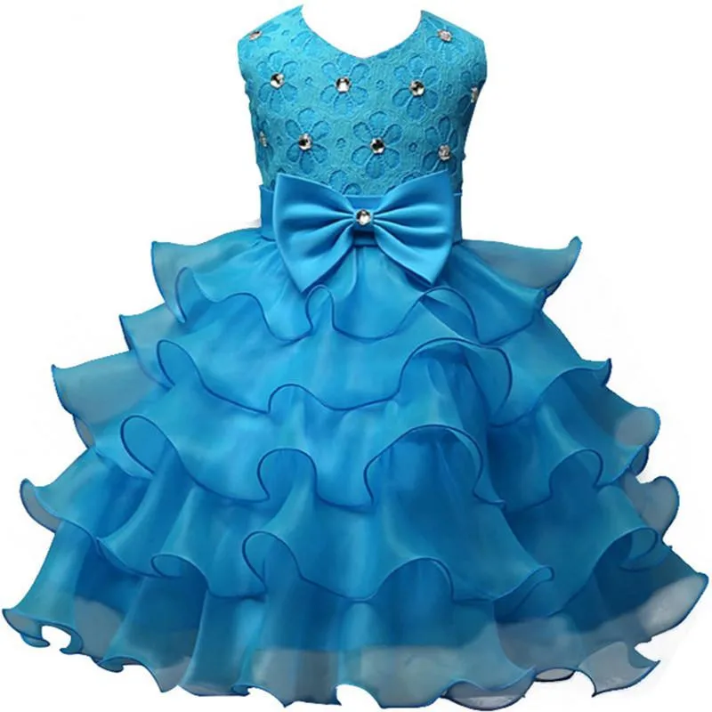 Best Selling A-Line Flower Girl Dresses Beading Lace Girls Pageant Dresses 2019 Girl Communion Dress Ruffles Kids Formal Wear (5)