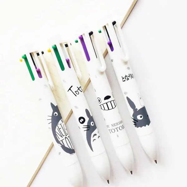 

1PC 6 Colors in one pen Cute Cat series Ballpoint pens Stationery signature pens 0.7mm Writing Drawing Pen Supplies (tt-3097)