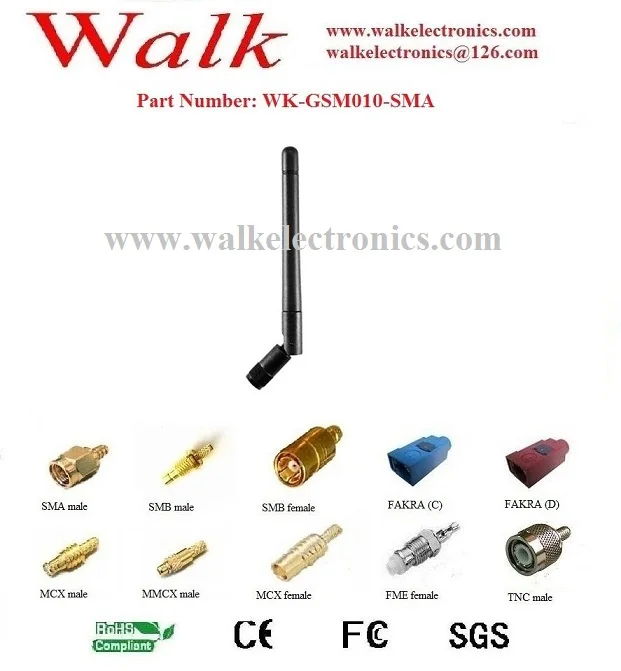 

Swivel gsm antenna, elbow gprs gsm rubber antenna, AMPS quad band antenna, foldable SMA male straight antenna