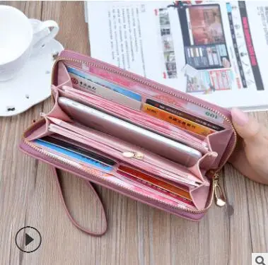 Woman 2019 New Korean Version Multifunctional Cute Small Change Wallet Folding Leather Short Wallet Tide