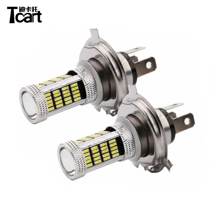 Светодиодные лампы Tcart H16 2 шт. 12 В 19 Вт супер белое основание для фар автомобиля 6000K