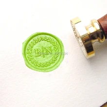 Индивидуальные инициалы воск печать штамп Пользовательские Свадебные инициалы уплотнения свадебные приглашения уплотнение воск штамп заказ клиента