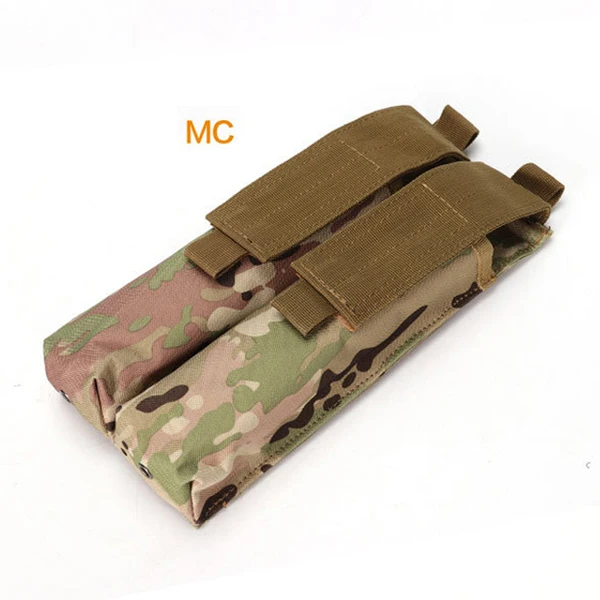 Airsoft Molle двойной P90/UMP военный подсумок Coyote Tactical TAN BK CP ACU OD Лесной Камуфляж 10 цветов - Цвет: MC