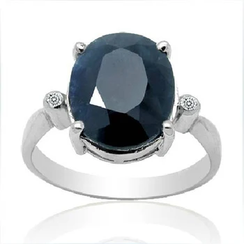 

Anillos Qi Xuan_Dark Blue Stone Elegant Ring_Fashion Ring_S925 Solid Silver Fashion Dark Blue Rings_Manufacturer Directly Sales