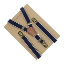 Женские Подтяжки из натуральной кожи с 3 клипсами, модные теплые стильные эластичные регулируемые подтяжки с бронзовой пряжкой