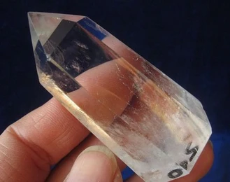 

xd j00430 Clear Natural Crystal rock Quartz Wand Point cut polished Healing