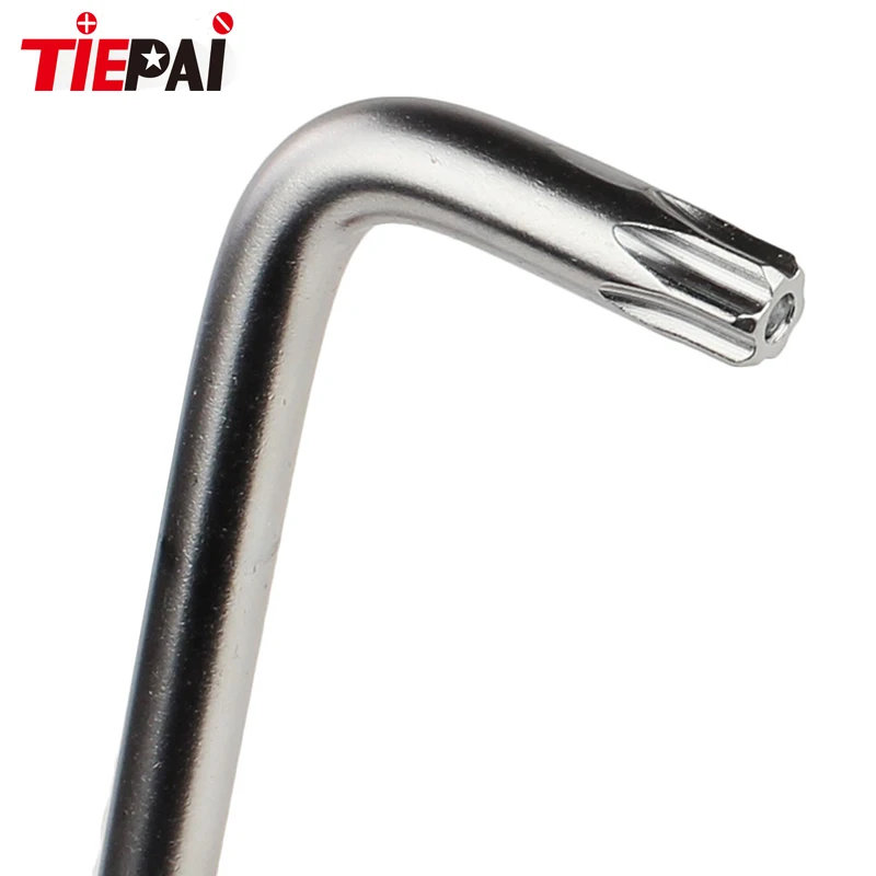 9Pcs Box End Wrench Tool Set Anti Tamper Proof Torx Key Bit Wrench L-Shape T10 T1 T20 T25 T27 T30 T40 T45T50 Short Length Type 8..