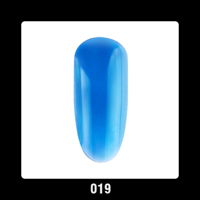 Глазурь Стекло Янтарный Прозрачный Цветной Гель-лак для ногтей не протирать верхнее покрытие УФ; светодиоды; ногти гель лак 10 мл - Цвет: B019