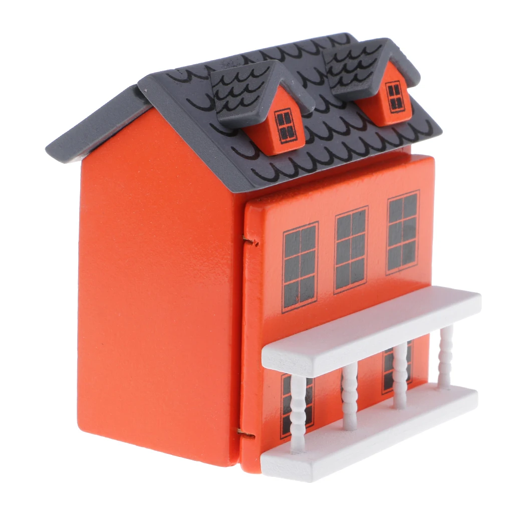 1/12 Dollhouse Miniatures Villa House Model Toy Decoration Accessories