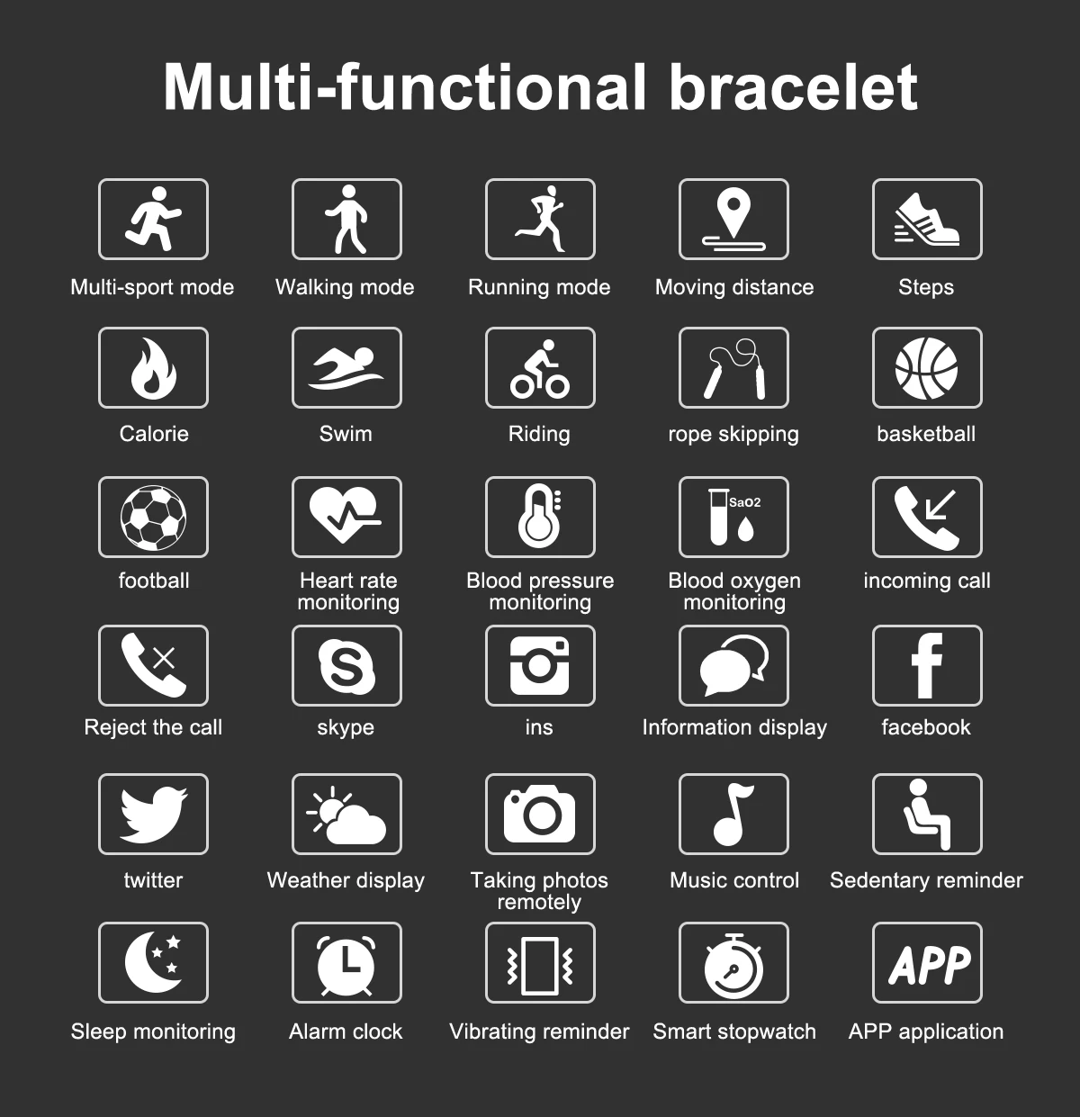 Smart Watch R17 Heart Rate Smart Bracelet Blood Pressure Watch Sleep Monitor Fitness Tracker Waterproof Color Screen Sports Band