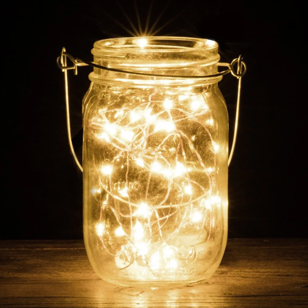 0 LED 2 نمط رومانسية الجنية سلسلة أضواء النحاس حبل سلسلة أضواء المنزل المطبخ القهوة الزفاف حزب خارج DIY ديكور