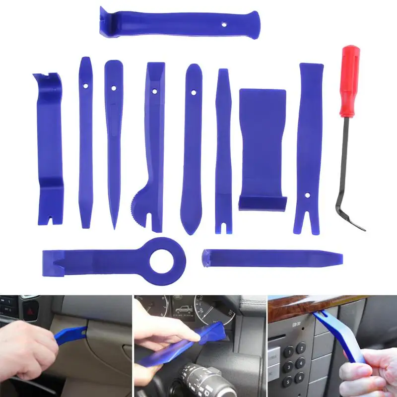 12 pcs Car Disassembly Tools DVD Stereo Refit Kits font b Interior b font Plastic Trim