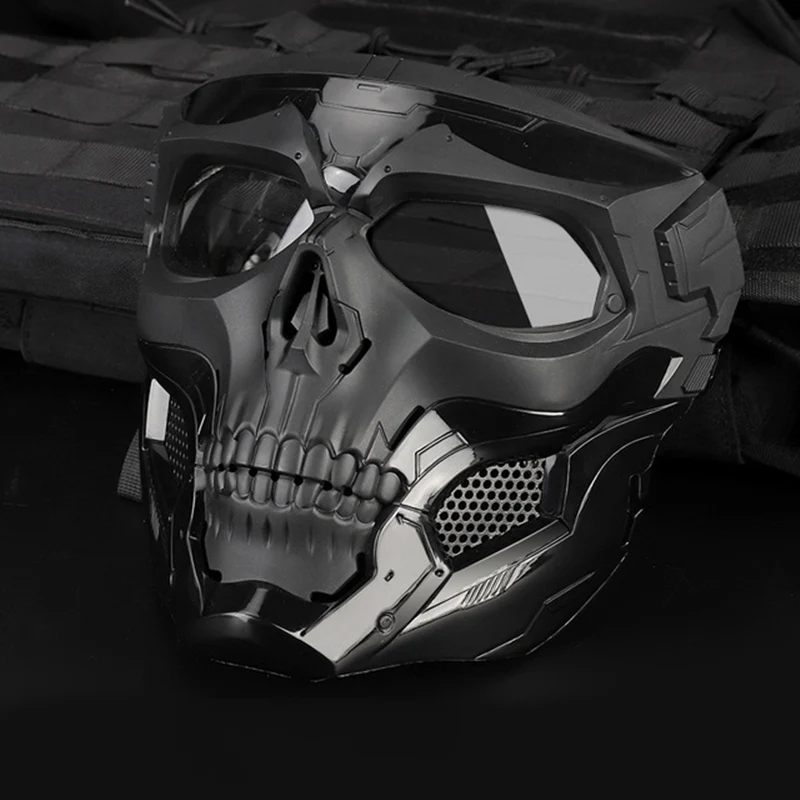  New Halloween Mask Party Game Skull Fit Fast Helmet Tactical Paintball Airsoft Mask Military Cs Pro