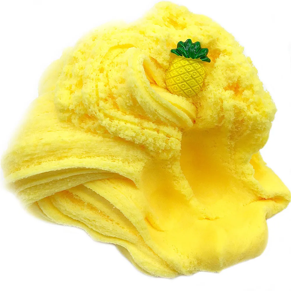 

HIINST Clay Slime DIY Soft Cotton Slime 100ML Mixing Cloud Slime Pineapple Putty Scented Stress Kids Crystal Clay Toy L915