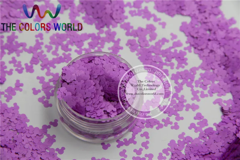 

Solvent resistant - Neon Purple Color Mickey shape Spangles for Nail Polish and Other DIY decoration 1Pack =50g