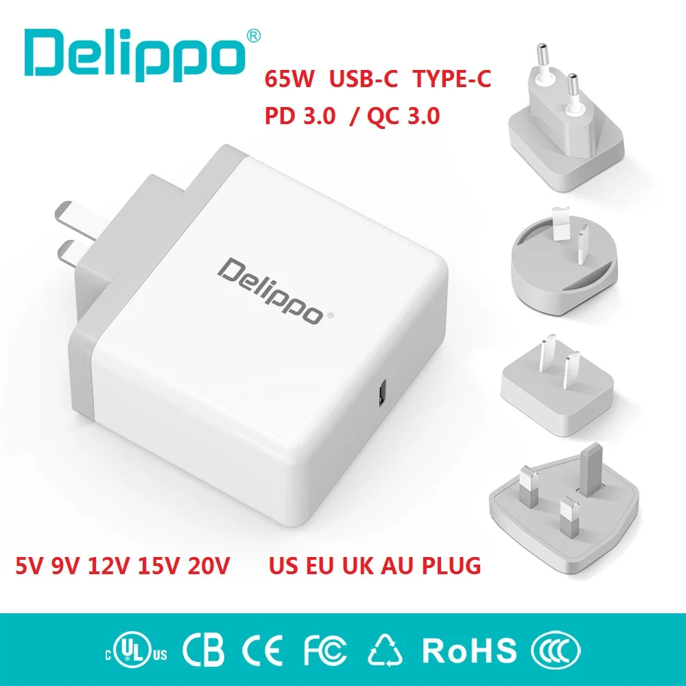 

20V 3.25A 65W AC TYPE-C USB-C laptop Adapter travel wall charger For Lenovo Yoga910-13IKB yoga720 Yoga5 X270 T580 S2 E480 E470