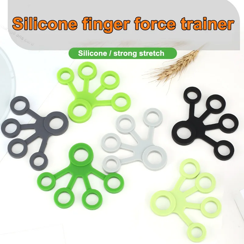 2Pcs/Set Silicone Strength Finger Hand Grip Muscle Power Puller Training Exerciser BB55 | Спорт и развлечения