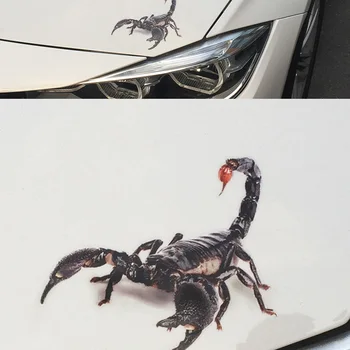 

3D Car Sticker Animals Bumper Spider Gecko Scorpions For Ford Focus Fusion Escort Kuga Ecosport Fiesta Falcon EDGE/Explorer/