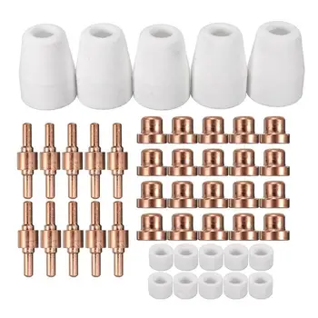 

45Pcs Plasma Cutting Machine Consumables Spare Parts Torch Welderes Accessories Torch Parts For Lg-40 Pt-31 Cut40 Cut50