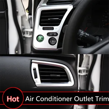 

YAQUICKA Auto Car Interior Air Condition Outlet Vent Trim Frame Covers Car-styling Sticker Fit For Honda City 2015 2016 2017 ABS