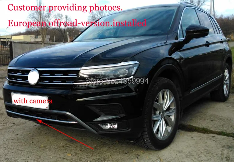 Cheap for 2016 2017 2018 VW Tiguan mk2 Front Bottom Bumper Molding racing grill trim Cover