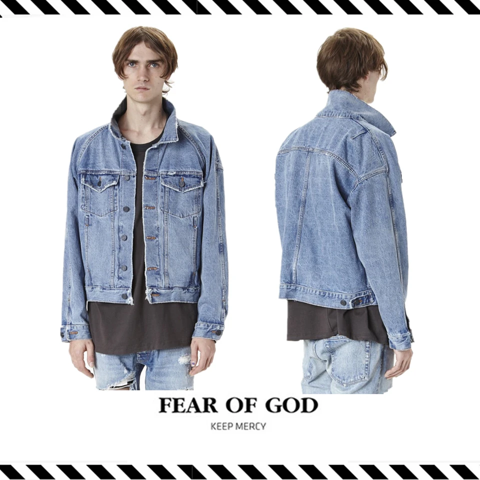 fear of god denim deck coat