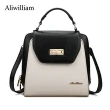 Aliwilliam 2017 Mujeres Bolso de Cuero Genuino Mujeres Bolso de Cuero De Vaca Mujeres Mochila Mochila Feminina Mochilas escolares para Adolescentes