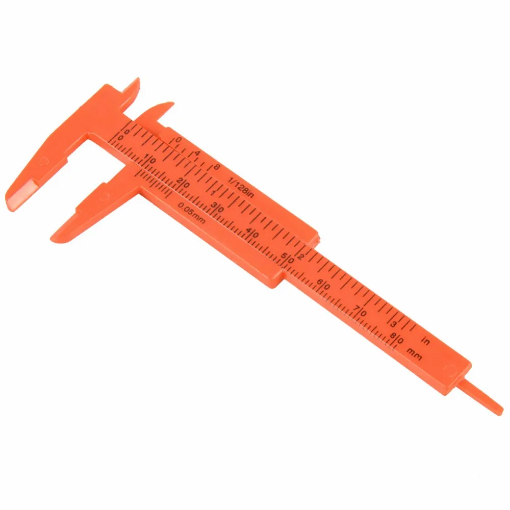 1/2/3pcs Plastic Measuring Tools Mini Vernier Calipers 1 mm/Ruler Micrometer Gauge 80mm 150mm Length Vernier Calipers