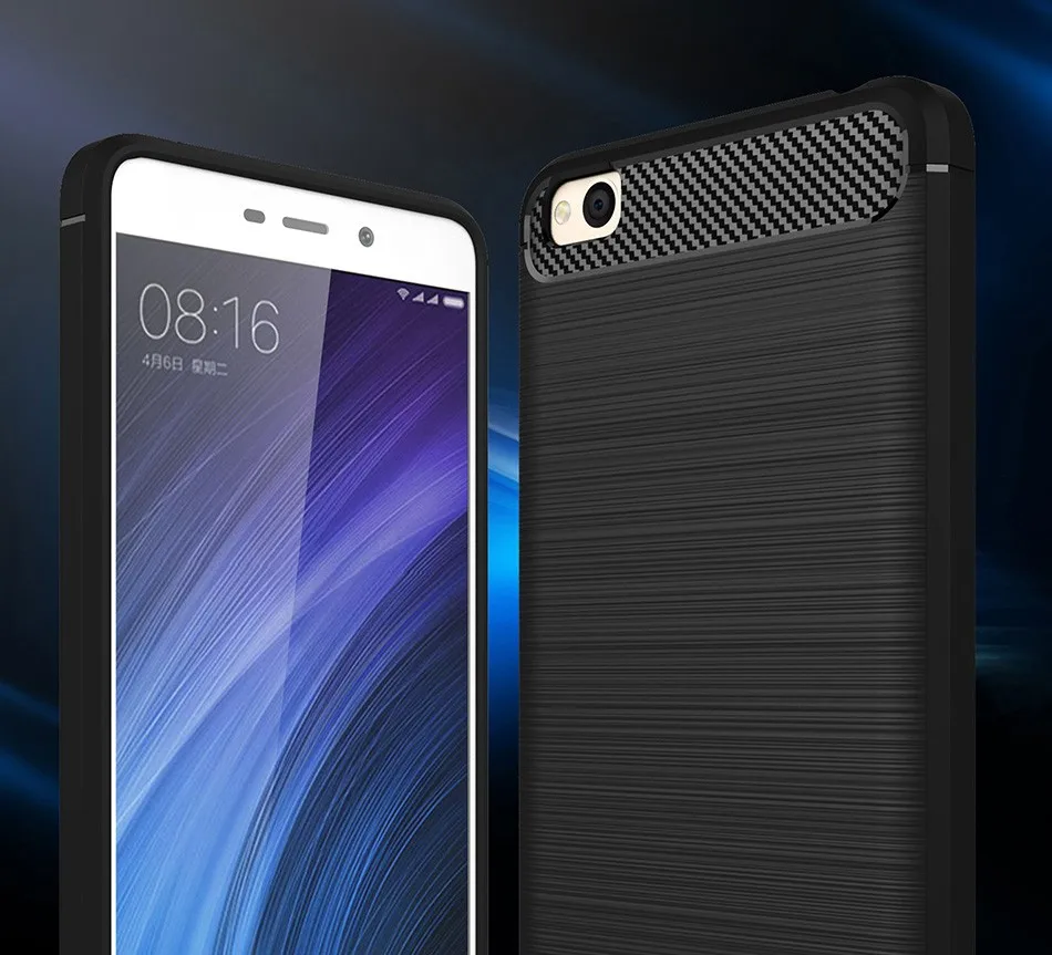 Icoque Anti Knock Cases For Xiaomi Redmi 4A Case Armor Xaomi 4X Soft Carbon Fiber Xio Redmi4A Cover For 4X 4A Case Xiaomi Redmi (3)