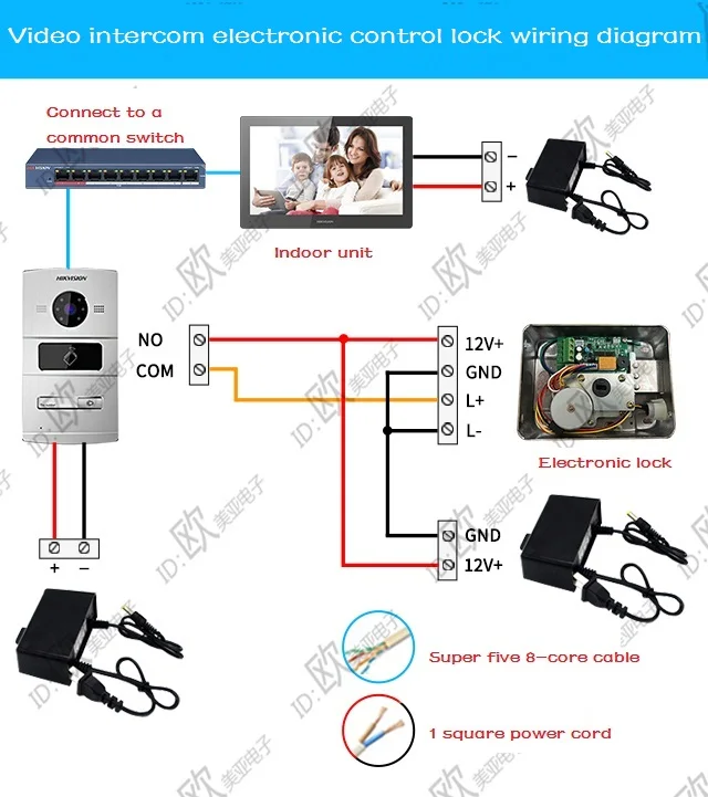Hikvision Building Visual Intercom Doorbell Villa Access