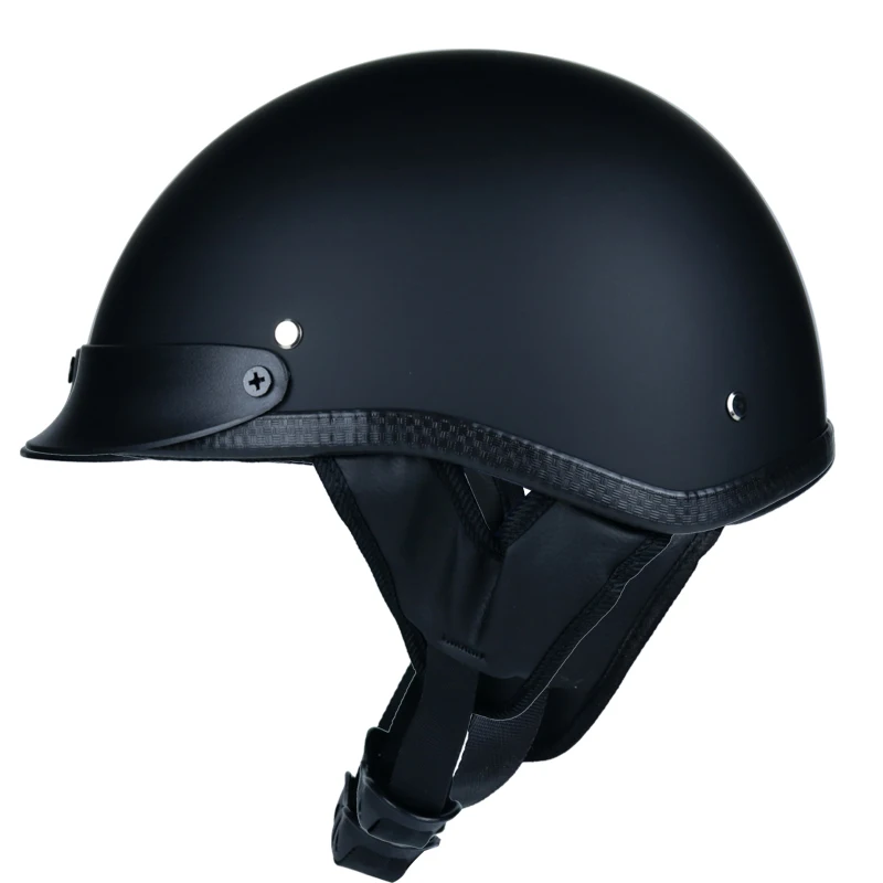 WLT ретро Половина лица moto rcycle шлем cruiser Ретро мотоциклетный шлем 54-60 см Универсальный трендовый мужской шлем